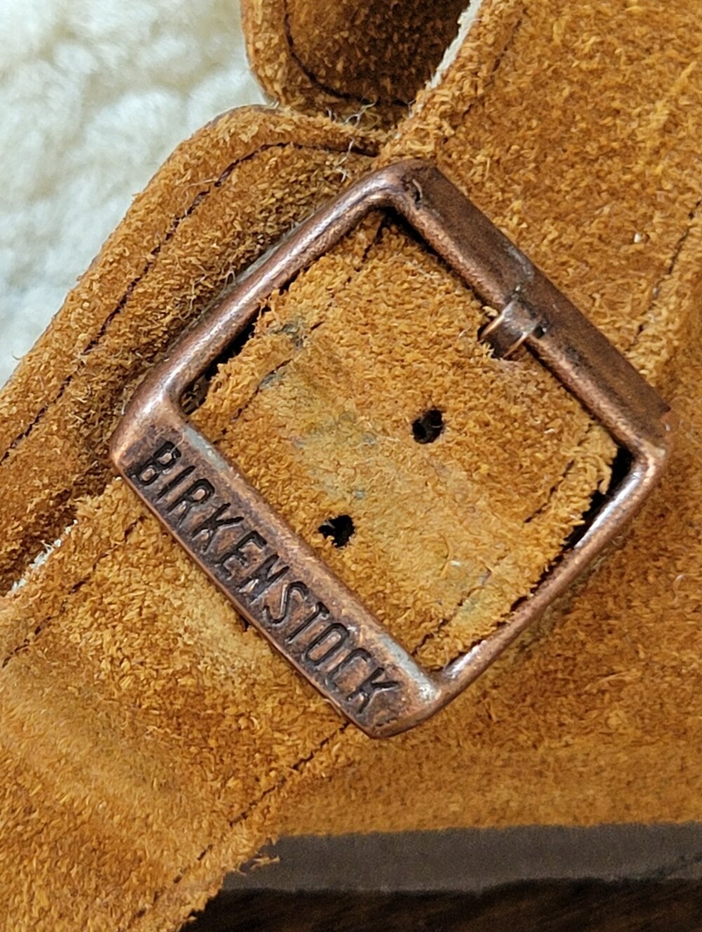 Birkenstock Shearling Seude Boston Clog Women Size 41 Comfort Relaxed Slip On - Picture 8 of 13
